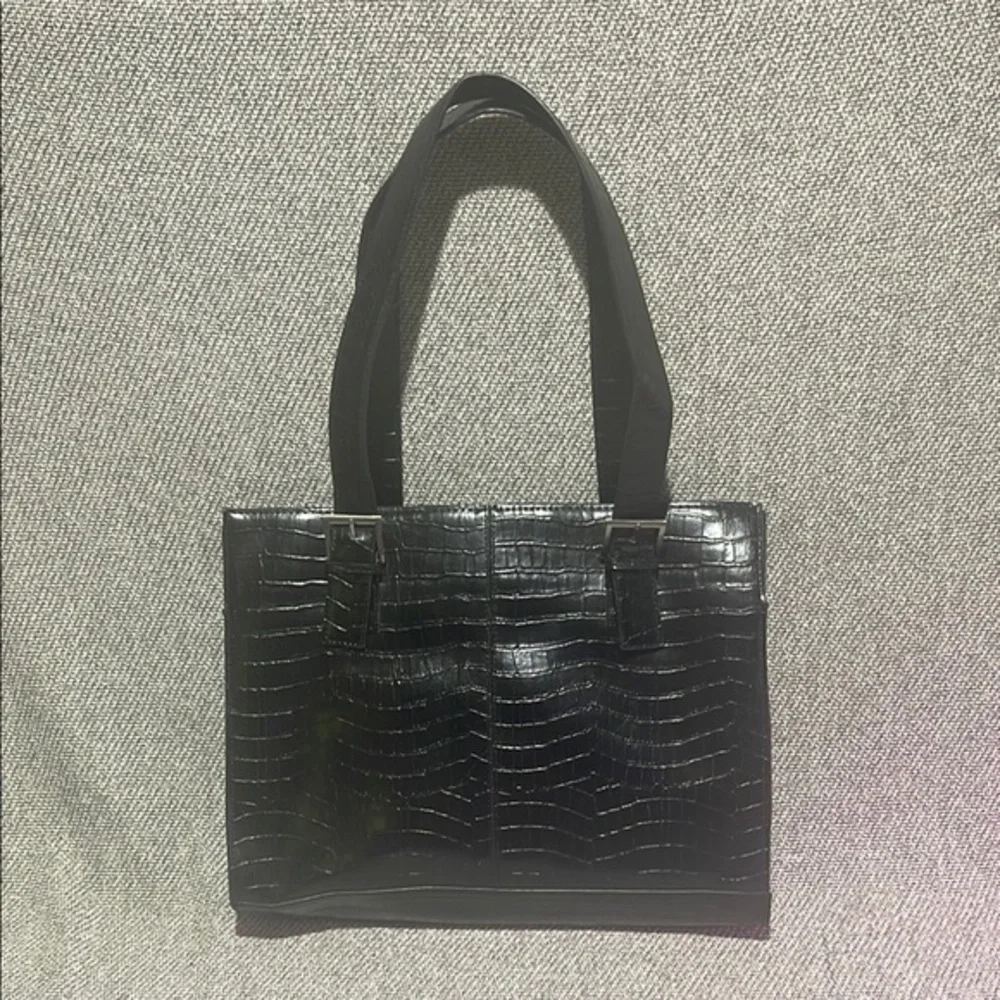 Naturalizer Black Laptop Bag Sleek Minimalist Design